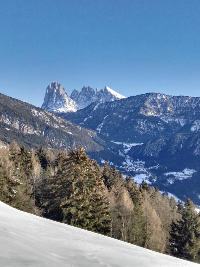 Alpine Chalet Aurora Dolomites Laion Buitenkant foto